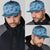 Cyan Palaka Hawaii Cowboy Snapback Cap Puakenikeni Lei Paniolo Papale Seamless Vibes - Polynesian Pride
