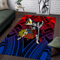 Filipinos Lapu-lapu Hero Area Rug Philippines Flag and Sun DT02 Art - Polynesian Pride