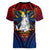 Filipinos Lapu-lapu Hero Women V Neck T Shirt Philippines Flag and Sun DT02 - Polynesian Pride