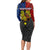 Philippines Half Sleeve Tattoo Long Sleeve Bodycon Dress Pinoy Filipinos Sun DT02 - Polynesian Pride