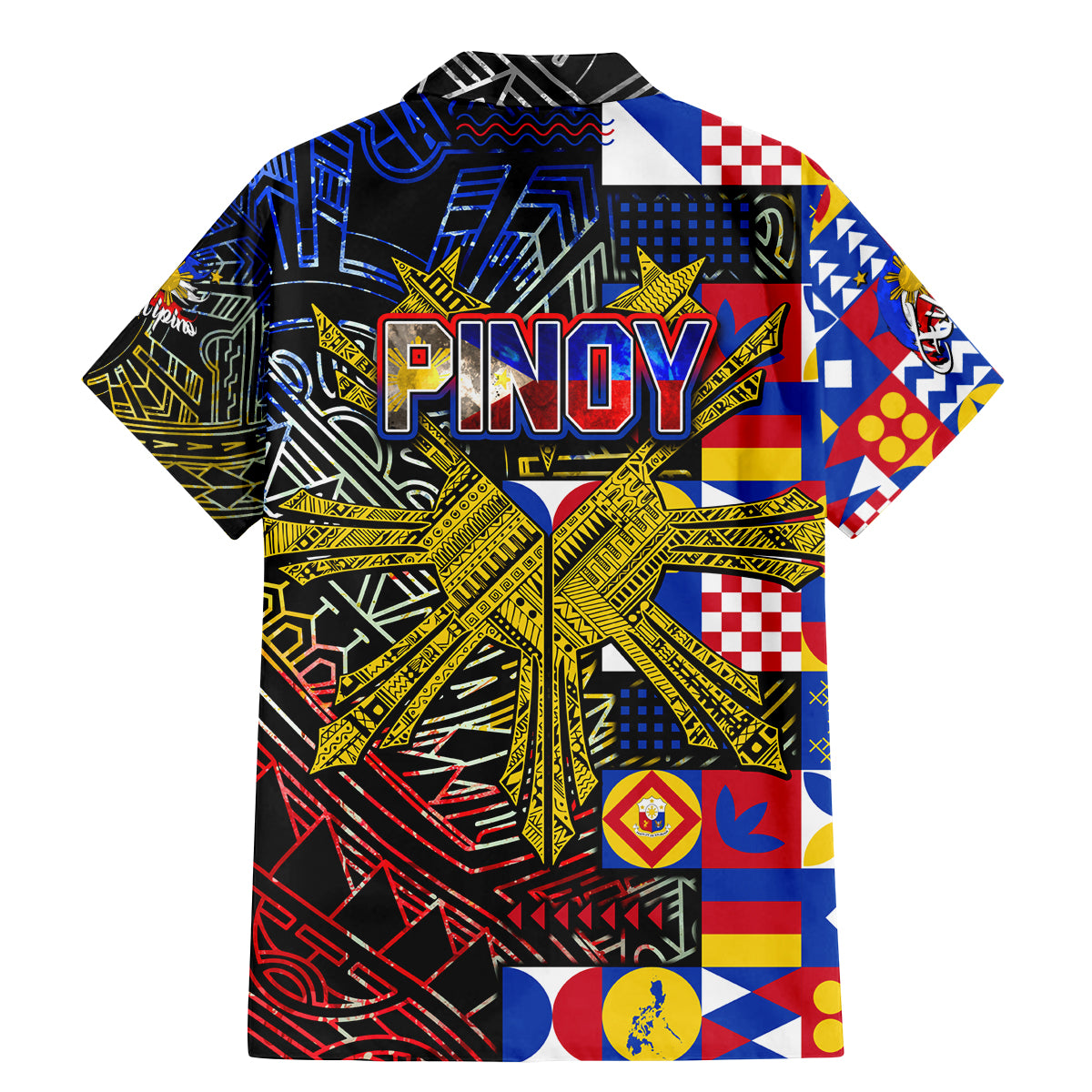 Pinoy Philippines Family Matching Mermaid Dress and Hawaiian Shirt Filipino Tattoo Art Style DT02 - Polynesian Pride