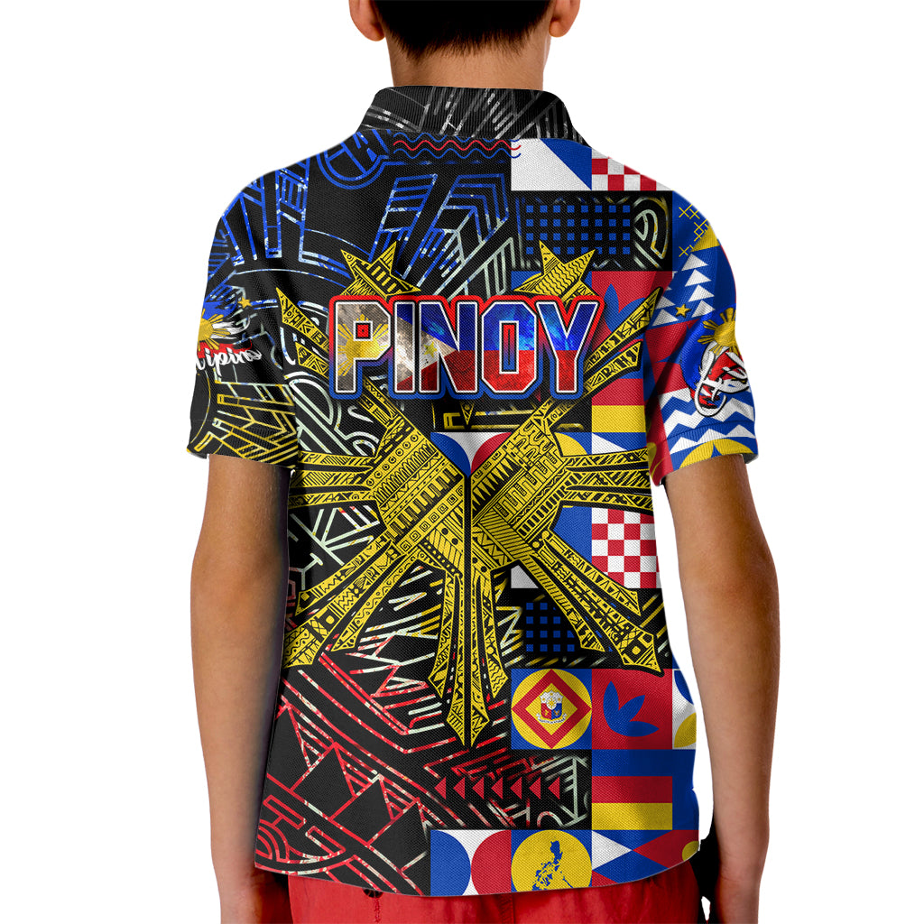 Pinoy Philippines Kid Polo Shirt Filipino Tattoo Art Style DT02 - Polynesian Pride