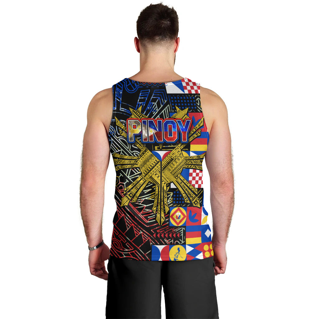 Pinoy Philippines Men Tank Top Filipino Tattoo Art Style DT02 - Polynesian Pride