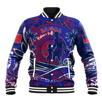 Father's Day Samoa Baseball Jacket Special Dad Polynesia Paradise DT02 Unisex Green - Polynesian Pride