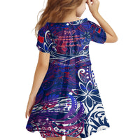 Father's Day Samoa Family Matching Off The Shoulder Long Sleeve Dress and Hawaiian Shirt Special Dad Polynesia Paradise