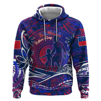 Father's Day Samoa Hoodie Special Dad Polynesia Paradise DT02 Pullover Hoodie Green - Polynesian Pride