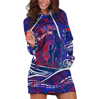 Father's Day Samoa Hoodie Dress Special Dad Polynesia Paradise DT02 Green - Polynesian Pride