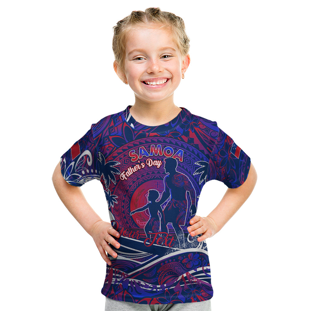 Father's Day Samoa Kid T Shirt Special Dad Polynesia Paradise DT02 Green - Polynesian Pride
