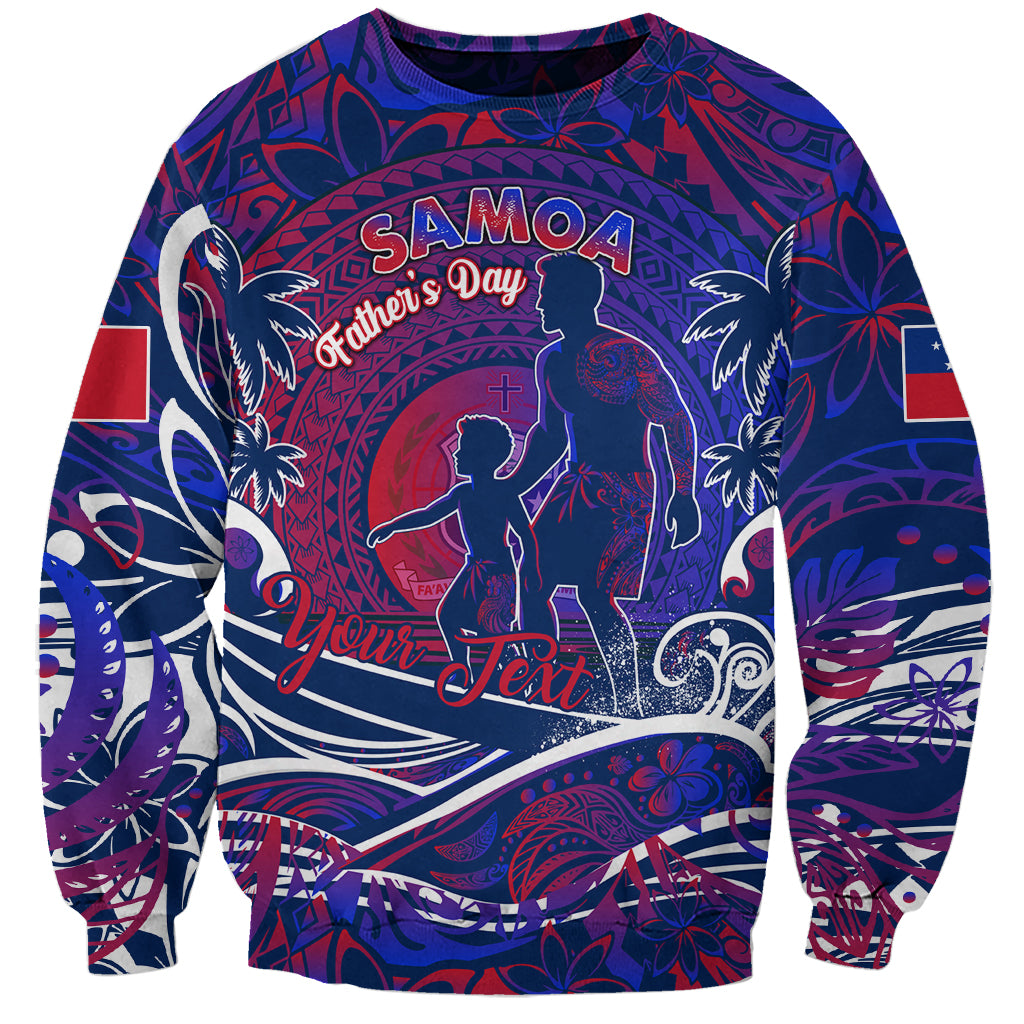 Father's Day Samoa Sweatshirt Special Dad Polynesia Paradise DT02 Unisex Green - Polynesian Pride