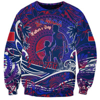 Father's Day Samoa Sweatshirt Special Dad Polynesia Paradise DT02 Unisex Green - Polynesian Pride