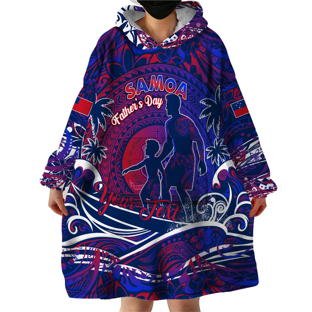 Father's Day Samoa Wearable Blanket Hoodie Special Dad Polynesia Paradise DT02 - Polynesian Pride