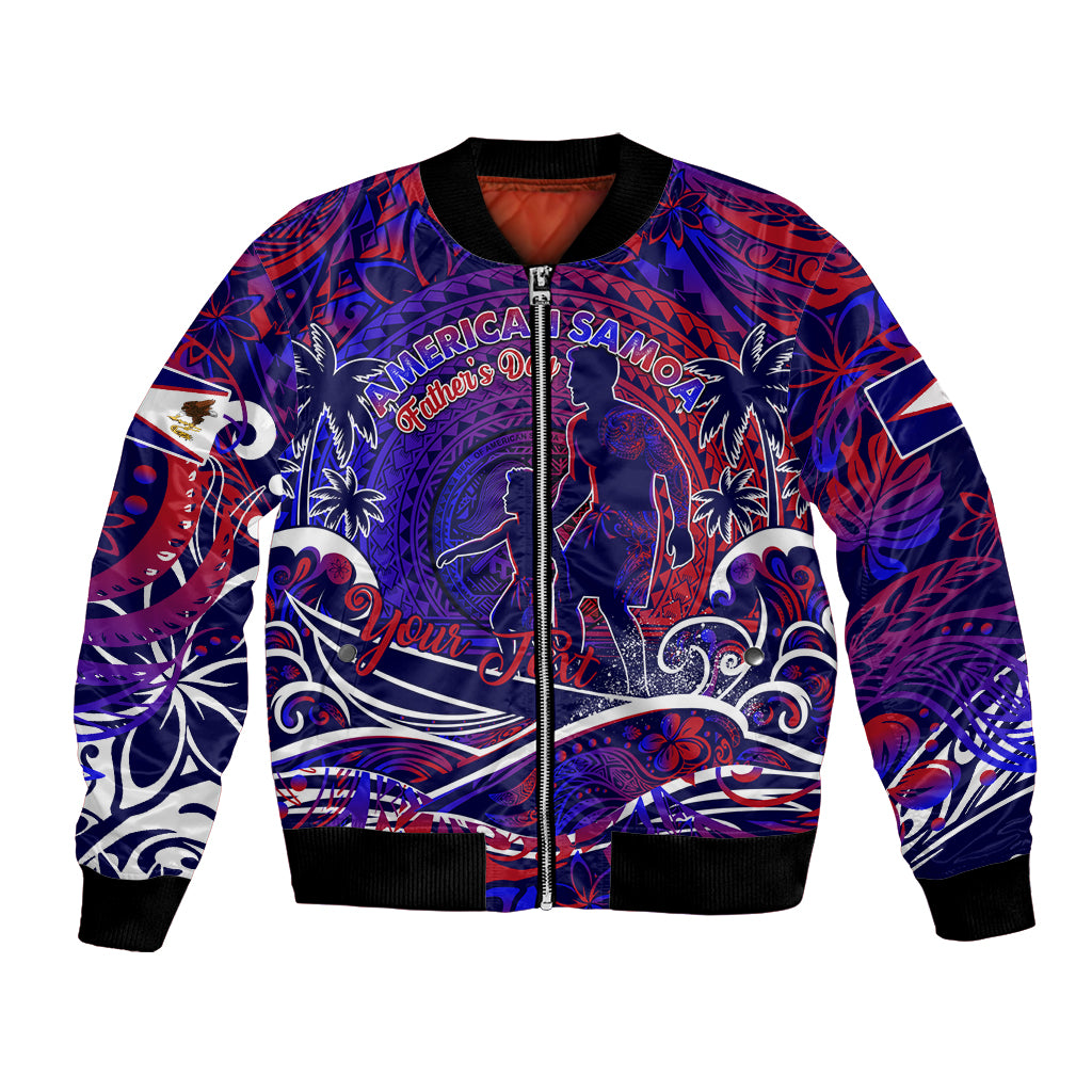 Father's Day American Samoa Bomber Jacket Special Dad Polynesia Paradise