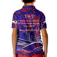 Father's Day American Samoa Kid Polo Shirt Special Dad Polynesia Paradise