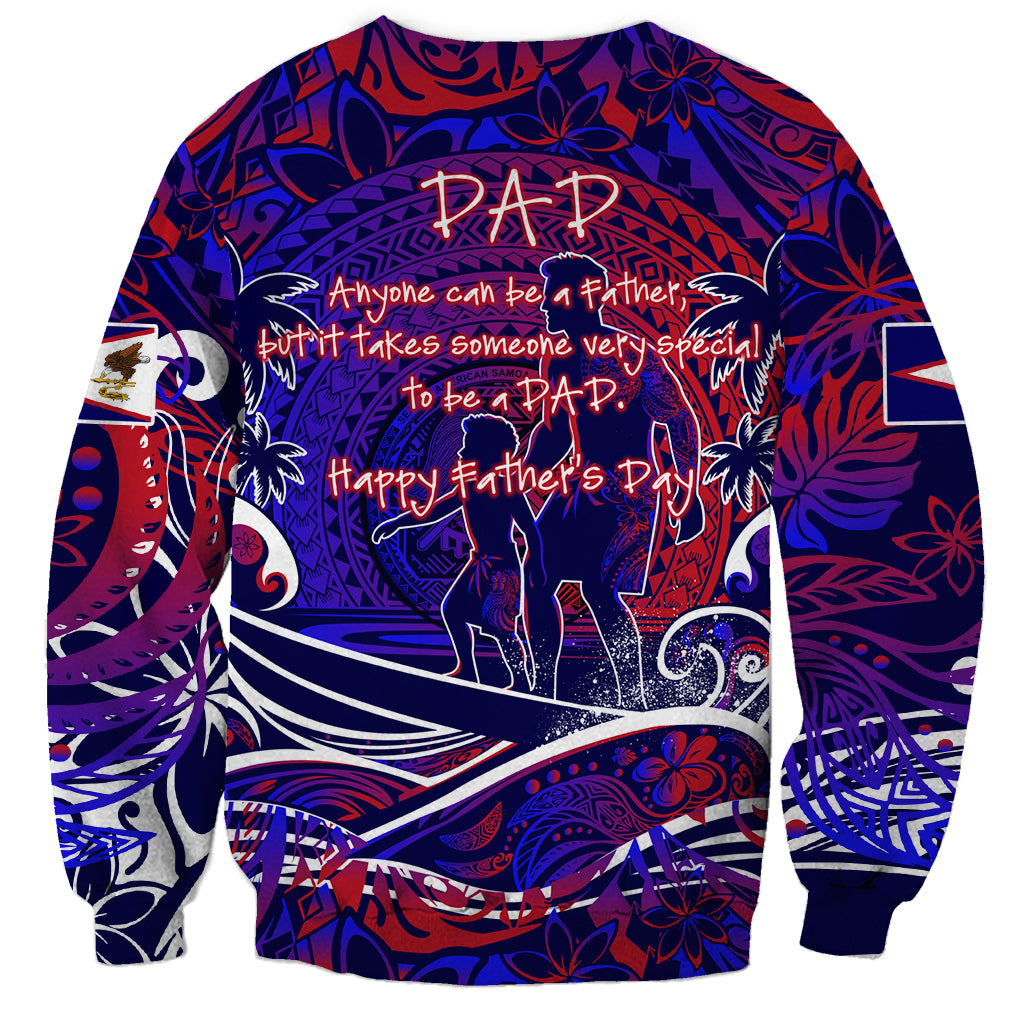 Father's Day American Samoa Sweatshirt Special Dad Polynesia Paradise