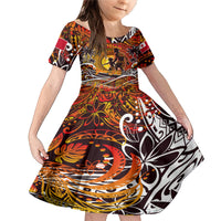 Father's Day Tonga Family Matching Mermaid Dress and Hawaiian Shirt Special Dad Polynesia Paradise