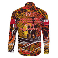 Father's Day Tonga Family Matching Short Sleeve Bodycon Dress and Hawaiian Shirt Special Dad Polynesia Paradise