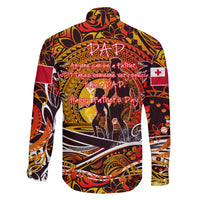 Father's Day Tonga Family Matching Tank Maxi Dress and Hawaiian Shirt Special Dad Polynesia Paradise