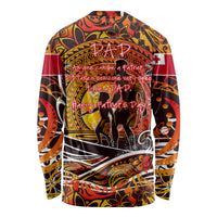 Father's Day Tonga Long Sleeve Shirt Special Dad Polynesia Paradise