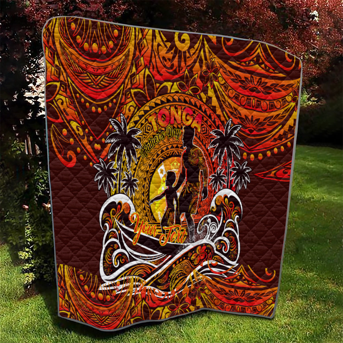 Father's Day Tonga Quilt Special Dad Polynesia Paradise