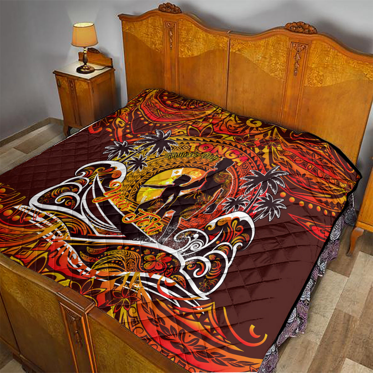Father's Day Tonga Quilt Special Dad Polynesia Paradise