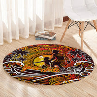 Father's Day Tonga Round Carpet Special Dad Polynesia Paradise DT02 - Polynesian Pride