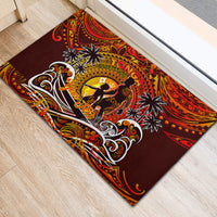 Father's Day Tonga Rubber Doormat Special Dad Polynesia Paradise