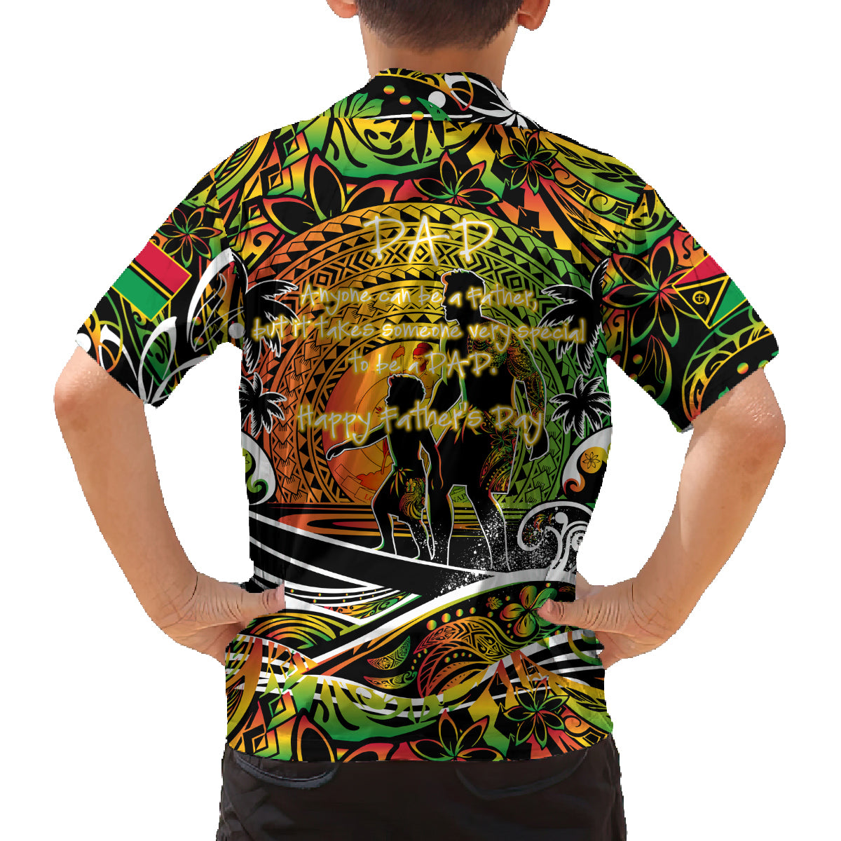 Father's Day Vanuatu Family Matching Long Sleeve Bodycon Dress and Hawaiian Shirt Special Dad Polynesia Paradise DT02 - Polynesian Pride
