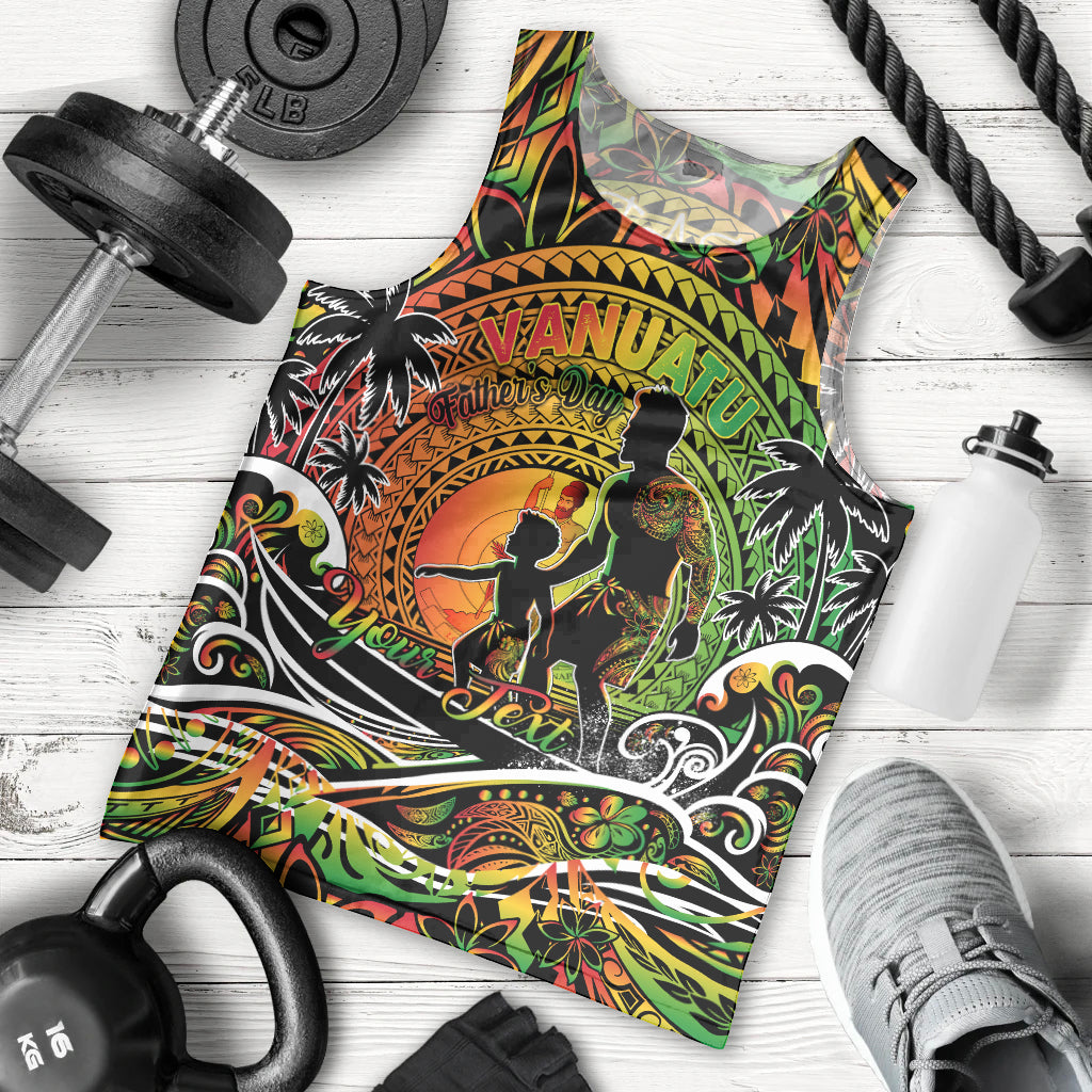 Father's Day Vanuatu Men Tank Top Special Dad Polynesia Paradise