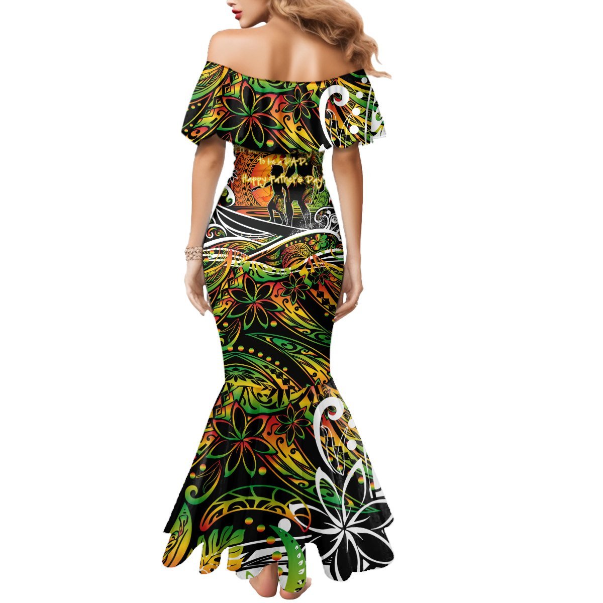 Father's Day Vanuatu Mermaid Dress Special Dad Polynesia Paradise DT02 - Polynesian Pride