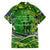 Father's Day Cook Islands Family Matching Off Shoulder Short Dress and Hawaiian Shirt Special Dad Polynesia Paradise
