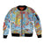 Father's Day Fiji Sleeve Zip Bomber Jacket Special Dad Polynesia Paradise