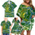 Father's Day Solomon Islands Family Matching Off Shoulder Short Dress and Hawaiian Shirt Special Dad Polynesia Paradise