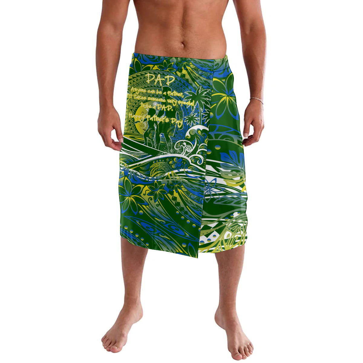 Father's Day Solomon Islands Lavalava Special Dad Polynesia Paradise