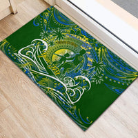 Father's Day Solomon Islands Rubber Doormat Special Dad Polynesia Paradise