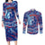 Father's Day Guam Couples Matching Long Sleeve Bodycon Dress and Long Sleeve Button Shirt Special Dad Polynesia Paradise