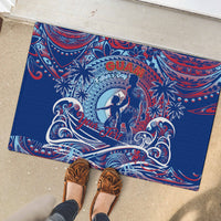 Father's Day Guam Rubber Doormat Special Dad Polynesia Paradise