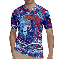 Father's Day Guam Rugby Jersey Special Dad Polynesia Paradise