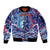 Father's Day Guam Sleeve Zip Bomber Jacket Special Dad Polynesia Paradise