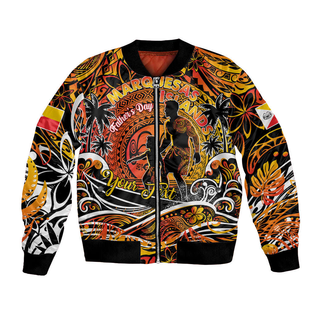 Father's Day Marquesas Islands Bomber Jacket Special Dad Polynesia Paradise