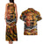 Father's Day Marquesas Islands Couples Matching Tank Maxi Dress and Hawaiian Shirt Special Dad Polynesia Paradise