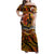 Father's Day Marquesas Islands Family Matching Off Shoulder Maxi Dress and Hawaiian Shirt Special Dad Polynesia Paradise