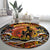 Father's Day Marquesas Islands Round Carpet Special Dad Polynesia Paradise