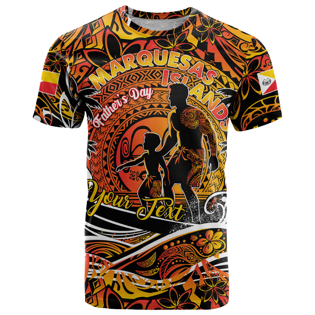 Father's Day Marquesas Islands T Shirt Special Dad Polynesia Paradise DT02 Orange - Polynesian Pride