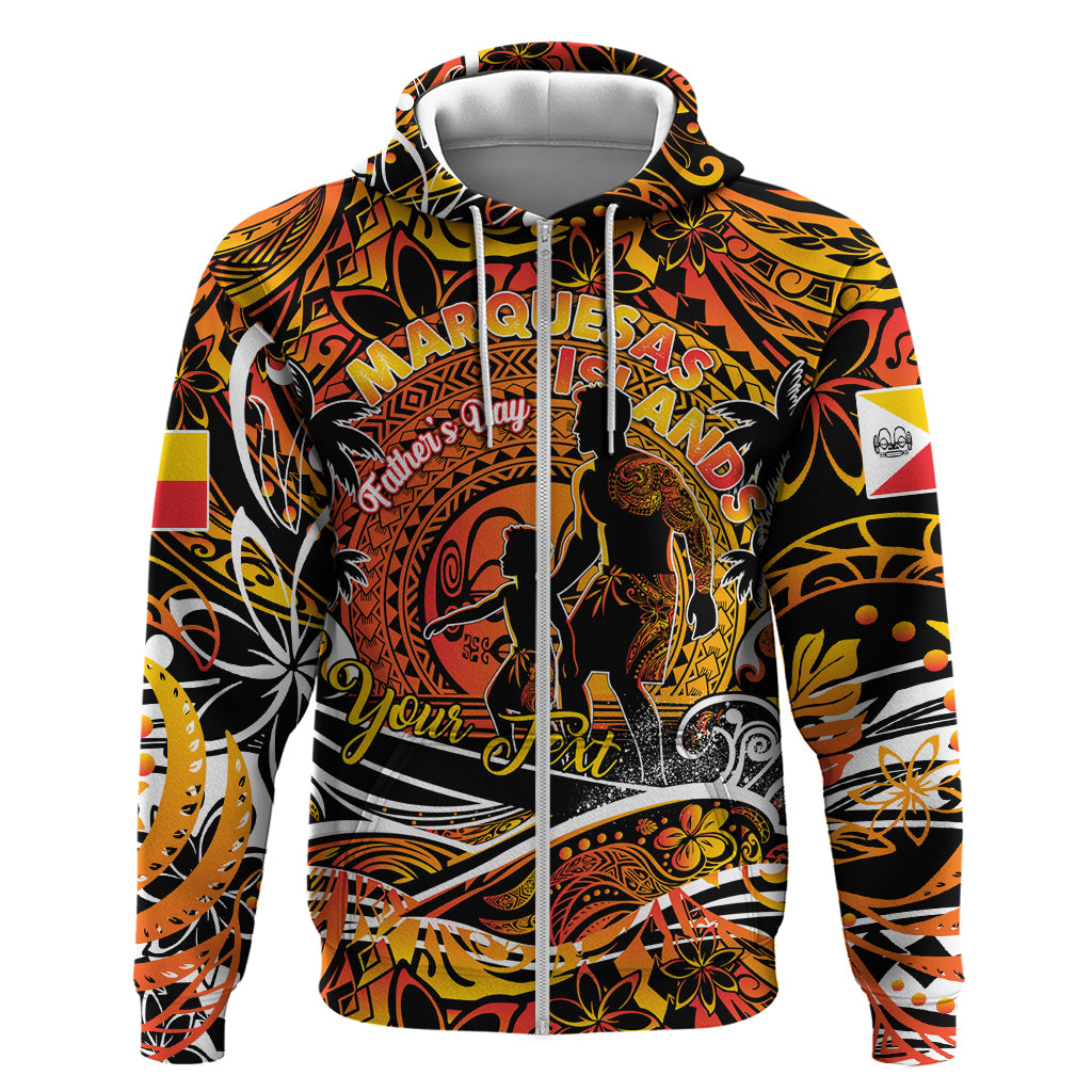 Father's Day Marquesas Islands Zip Hoodie Special Dad Polynesia Paradise