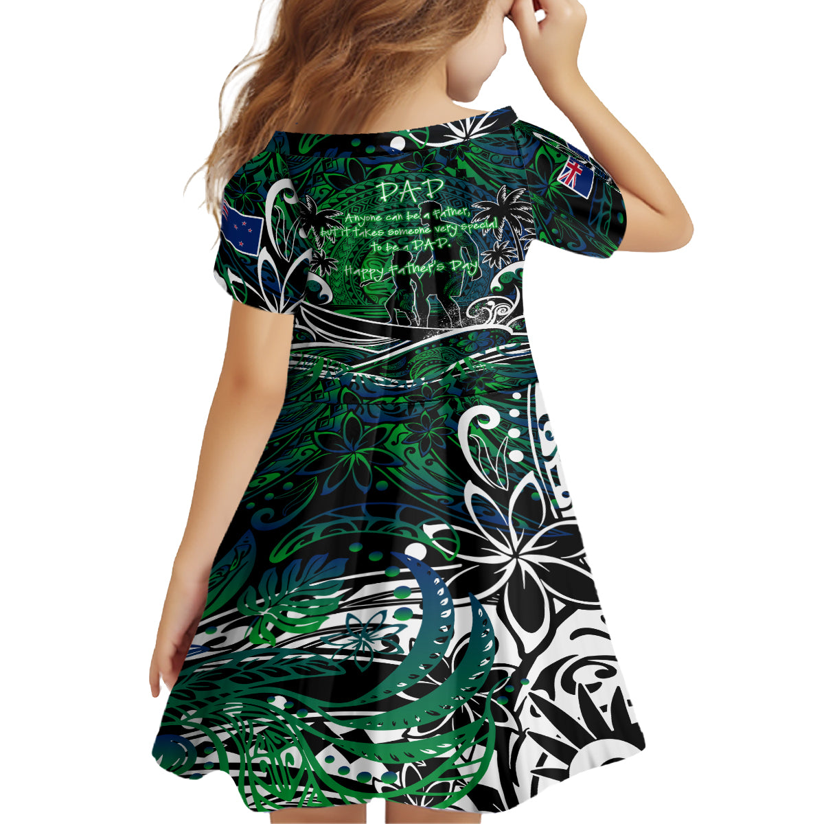 Father's Day New Zealand Family Matching Long Sleeve Bodycon Dress and Hawaiian Shirt Special Dad Polynesia Paradise DT02 - Polynesian Pride