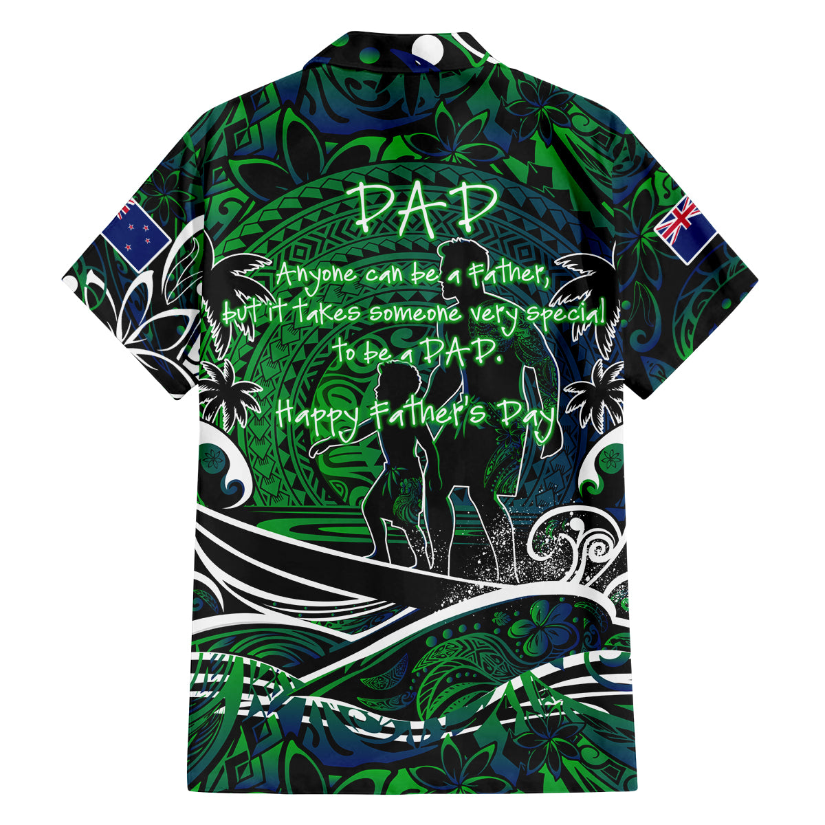 Father's Day New Zealand Family Matching Long Sleeve Bodycon Dress and Hawaiian Shirt Special Dad Polynesia Paradise DT02 - Polynesian Pride