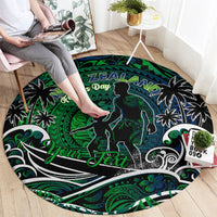 Father's Day New Zealand Round Carpet Special Dad Polynesia Paradise
