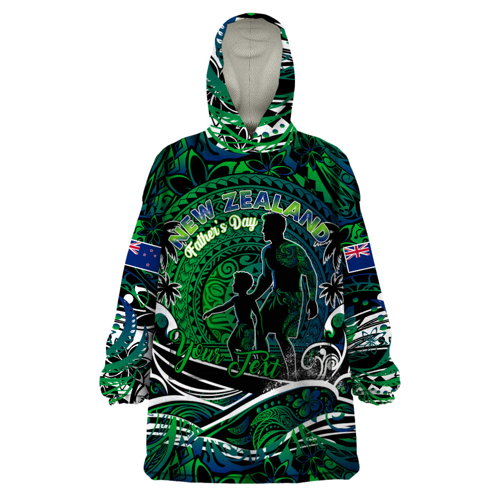 Father's Day New Zealand Wearable Blanket Hoodie Special Dad Polynesia Paradise