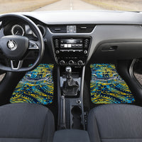 Father's Day Tokelau Car Mats Special Dad Polynesia Paradise DT02 Set 2pcs - Front Blue - Polynesian Pride