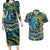 Father's Day Tokelau Couples Matching Long Sleeve Bodycon Dress and Hawaiian Shirt Special Dad Polynesia Paradise